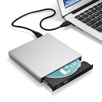 DVD ROM Vanjski Optički pogon USB 2.0 za CD / DVD-ROM CD-RW Player Plamenik Tanki Čitač i Snimač Računalne Komponente