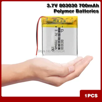 Punjive 3,7 700 mah 803030 Litij-ionska Baterija Li-Ion Litijum-Polimer Bateria Baterije Za MP3 MP4, Bluetooth Zvučnik Slušalice