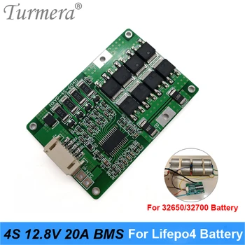 Turmera 4S 20A 12,8 14,4 U 32650 32700 Lifepo4 Baterija Uravnotežen BMS za Električni Brodovi Neprekidno Napajanje 12v akumulatora