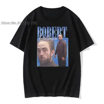 Zabavna Majica sa slikom Meme Robert Pattinson, Muške Pamučne Majice s pre skupljanja, Majice Rob, Funky majica s Kratkim rukavima, Merch