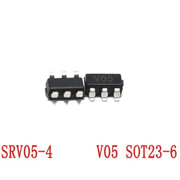 10 KOM. SRV05-4.TCT SOT23-6 SRV05 SOT23 V05 SRV05-4 SRV05-4-P-T7 SOT SMD Novi i originalni chipset IC