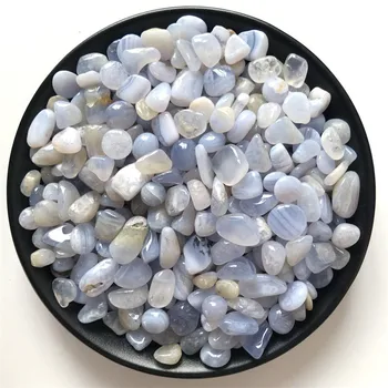 100 g Light Blue Халцедон Izvorni Kamen Crystal Šljunka Home Dekor Budistički Minerale Vrt Cvjetni Lonac Uzorak Фэншуй