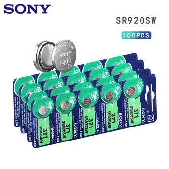 100 kom./lot Sony 100% Original 371 SR920SW 920 SR920 1,55 U Sat Baterija 371 SR920SW SR920 Gumb Novčić Ćelija MADE IN JAPAN 0% hg