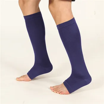 2 kom/pak. Kompresije Čarape Do koljena s otvorenim vrhom, Podržavaju Nadkoljenice 18-21 mm, Sportske Čarape
