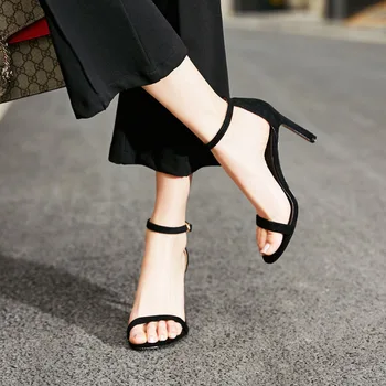2022 Nove Ljetne Ženske Sandale s otvorenim nožni prst, Sandale na tankom vrpcu i Bravu, Ukusan ženske modne večernje cipele sa visokim Tankim potpeticama