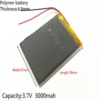 3,7 3000 mah 485778 litij-polimer baterija MP3 MP4 navigacijske alate male igračke i druge proizvode Univerzalna baterija