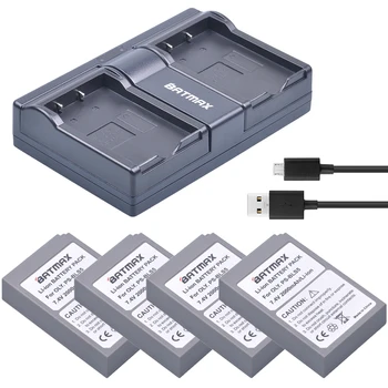 4 kom. Baterija PS-BLS5 BLS-5 BLS5 BLS 5 BLS-50 + dual USB punjač za Olympus OM-D E-M10, PEN E-PL2, E-PL5, E-PL6, E-PM2, stylus 1