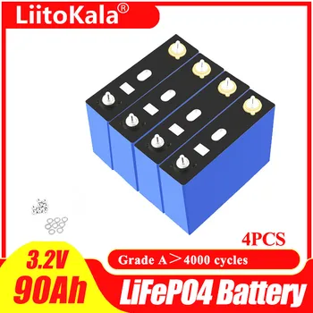 4 kom. LiitoKala CATL 3,2 U 90Ah LiFePO4 baterija može za 4S 12 24 3C 270Ah Litij-željezo phospha VR Solarne energije Automobila Brod baterija