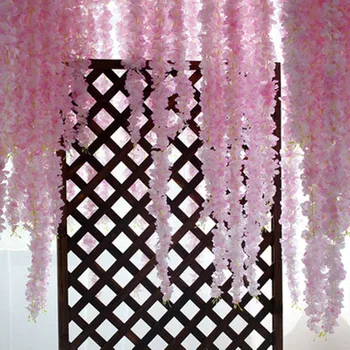 5pcs 60 cm 11 boja Umjetna Svila Trešnje Loze Cvijet Orhideje Ratana Vjenčanje Dekoracije za Zurke Kućni Ukras Može biti proširen