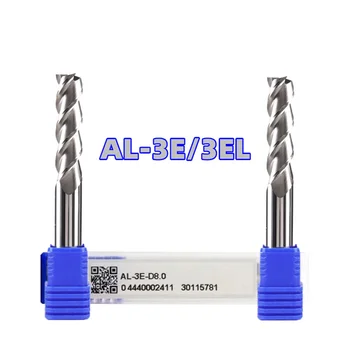 AL-3E AL-3EL-D1.0 / D1.5 / D2.0 / D2.5 / D3.0 / D4.0 / D3.0S / D4.0S / D5.0 / D6.0 / D8.0 / D10.0 / D12.0 / D16.0/D20.0 Završetak fraise s tri utore Za aluminij