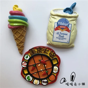 Chongqing vrući lonac rainbow rog zatrubi sladoleda smole magnet za hladnjak naljepnice