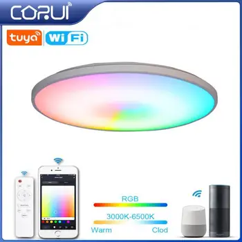 CORUI Tuya Wifi Pametan Stropni Lampa 36 W RGB + C + W Led Stropna Svjetiljka glasa za Daljinsko Upravljanje Pametna Kuća Alexa Google Home