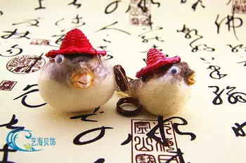 HappyKiss S bambusa šeširom kapu riba fuga Keisuke uzorci ribom kože Morske obrta Otočni suveniri viseće igračke