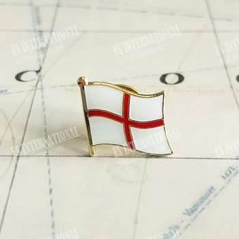Igle S Lapels Nacionalne Zastave Engleske Crystal Epoksidna Metal Emajl Ikona Boja Broš Suvenir Odijelo Identitet Uspomene