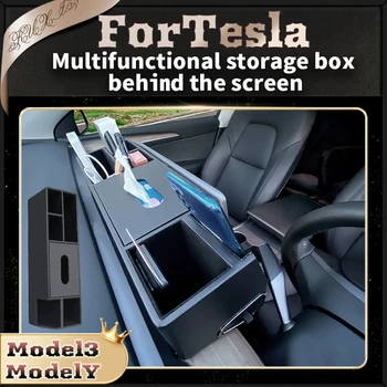 Iza ekrana višenamjenski pretinac kutija za pohranu kutija za maramice organizator za naočale i sl. Auto-pribora za Tesla model3/Y