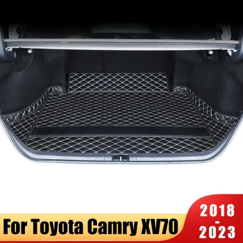 Kožni Tepih u Prtljažniku Automobila Za Toyota Camry Hybrid XV70 2018- 2020 2021 2022 2023 Pribor za teretni linijski brodovi sa zaštitom od zagađenja