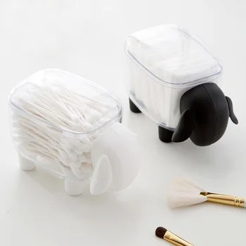 Kreativni Mini-Plastični Kontejner Slatka Ovčji Vatu Za Pohranu Potrošačke Prašinu Stolni Organizator Za Šminkanje, Kutija Za Nakit