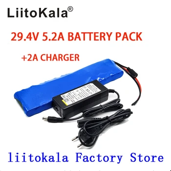 LiitoKala 24 5.2 Ah 7S2P 18650 li-ion baterija 29,4 U 5200 mah električni bicikl moped/električni + 2A punjač