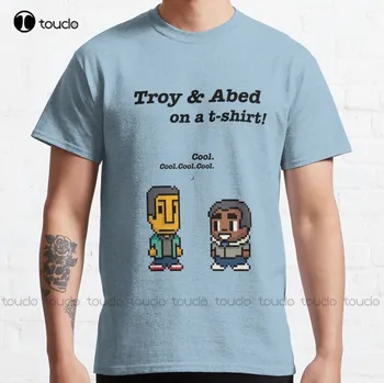New Troy And Abed Community Tv Show Klasična Majica Хлопковая t-Shirt S-3Xl za dječake bijele majice Na Red aldult Tinejdžerski unisex