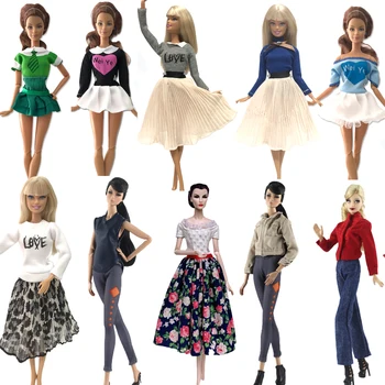 NK Mix Princeza Stil Lutka Ručni Rad Colthes Moderan Haljinu Lady Cool Odjeću Za Barbie Lutke Pribor, Igračke JJ