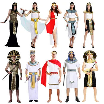 Nova Godina Staroegipatski Faraon Kraljica Odijelo Cosplay Karneval Kleopatra Gradacija Haljine Odrastao Čovjek Ženska Odjeća Halloween