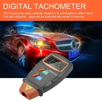 Novi Brzinomjer s digitalnim foto Brzinomjer, Laserski Beskontaktni Tahometar, Raspon 2,5 o/min-99,999 o/min, LCD zaslon, Mjerač brzine motora
