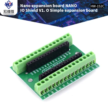 Novi IO Shield V1.O Naknada za Proširenje Upravljački Terminal Adapter za Arduino Nano Jednostavan Elektronski Modul Naknada Plava/Zelena Naknade