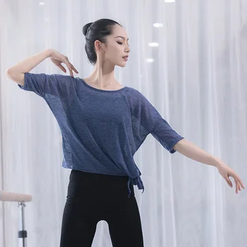 Odrasla Balet Latinski Trbušni Ples Top Prozirna Bluza Košulja Odijelo za Žene Trbušni Ples Ples Odjeća Odjeća Za Plesače