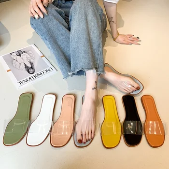 Papuče Ženska odjeća 2023 Proljeće i ljeto Nova Korejska verzija Ženska Obuća Modni Ravnici Лоферы na ravne cipele Ženske Sandale