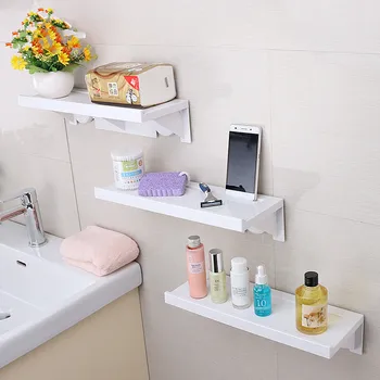 Toaletni s usisne zid za pohranu odojak polica za kupaonicu besplatno probijanje stroj za Pranje tablica plastični jednostavna polica