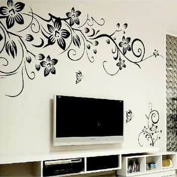 Topla DIY Zidni Umjetnička Oznaka Ukras Moda Romantični Cvijet Naljepnica Na Zidu/Naljepnice Za Zid Home Dekor 3D Desktop Besplatna Dostava