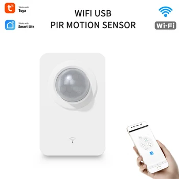 Tuya WiFi PIR detektor Pokreta Pametna Kuća Pasivni Infracrveni Detektor za Sigurnost Senzor Alarm Daljinski Upravljač Smart Life Home