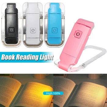 USB Punjiva Lampa za čitanje Knjiga Lagan Prijenosni isječak s Podesivim svjetline, Zaštita Očiju, Led Oznaka za knjige
