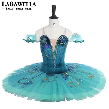 Varijacija La Esmeralda Profesionalni Scenski Kostim Svežanj Zelena trnoružica, SAD Balet Kostim Za Djevojčice Odrasle BT9038