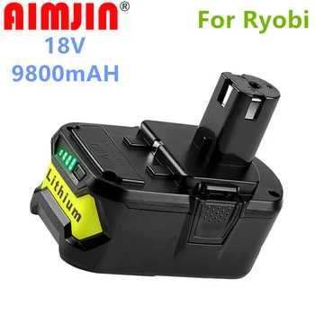 Visoki kapacitet 18 9800 mah Li-Ion Baterija za električne alate Ryobi P108 RB18L40 baterija baterija baterija baterija Baterija Ryobi ONE