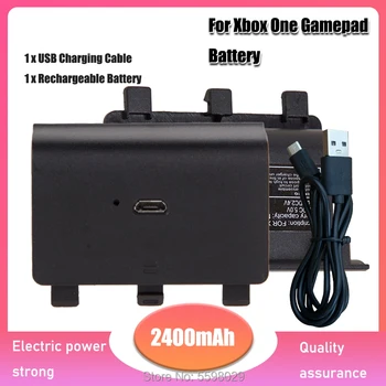 Za Xbox One Gamepad 2400 mah Punjiva Baterija USB kabel Za Xbox One Bežični Kontroler navigacijsku tipku napajanje 1 ili 2