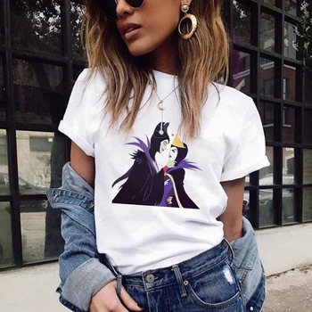 Ženska t-Shirt Urbano Outfitters Disney Villains 2022, Funky ljetna majica Maleficent, Bad Girl, Rusija, Besplatna Dostava