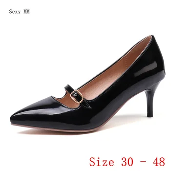 Ženske cipele na visoku petu 6 cm, cipele-brod na visokim petama, žene večernje vjenčanje cipele na visoku petu, velike dimenzije 30, 31, 32-45, 46, 47, 48
